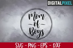 Mom of Boys Svg, Boy Mama Svg, Mom Svg, Boys Mom Svg Product Image 1