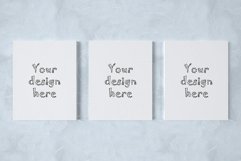 Set of three canvas 8x10 inch mockup Product Image 1