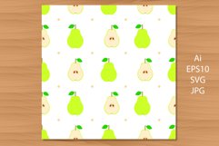 Pear. 6 Seamless patterns. Product Image 2