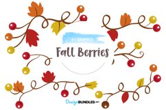Fall Berries design graphics and illustration Product Image 1