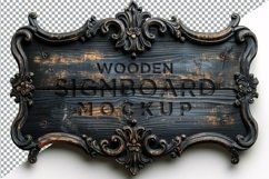 Vintage Wooden Signage Mockup Template Product Image 1
