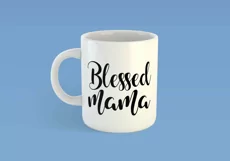 Blessed Mama SVG | Mothers Day SVG Cut File | Momlife SVG Product Image 3