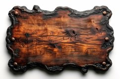 Vintage Wooden Nameplate Signboard Product Image 1