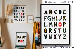 Car alphabet png clipart with alphabet poster and 26 svg. Product Image 1