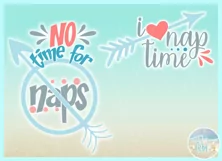 No Time For Naps and I Love Nap Time Quote SVG DXF EPS PNG Product Image 2