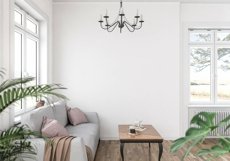 Wall mockup - Wallpaper mockup - Living room scene Product Image 4