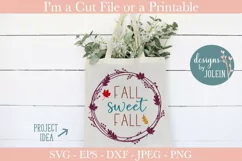 Fall sweet Fall Wreath SVG, PNG, DXF, EPS, JPEG Product Image 5