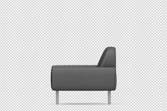 Isometric Arm Chair 3D isolated render Product Image 1