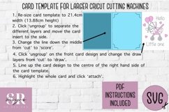 New baby card insert design| Paper cutting | Cricut Joy svg Product Image 6