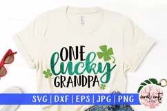 One lucky grandpa - St. Patrick's Day SVG EPS DXF PNG Product Image 1