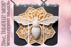 3D Bee Tumbler Sublimation Wrap 20 oz, Nature Sublimation Product Image 1