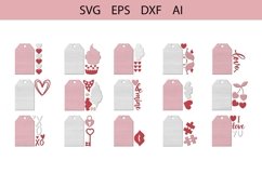 Valentine Tags Bundle Laser File, Valntines Day Gift Tag svg Product Image 2