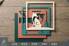 Mountain Fox Layered Shadow Box 1 Product Image 2