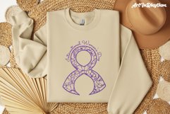 International Women's Day Svg, Happy Women's Day Svg, Ribbon Product Image 4