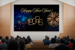Animated Happy New Year Canva Template | Title Slide Product Image 1