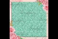 34 Mint Glam Digital Papers Sequin Glitter Luxury Background Product Image 6