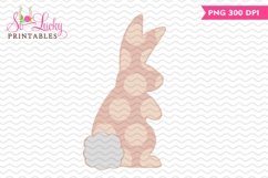 Simple Bunny painted printable sublimation design Product Image 1