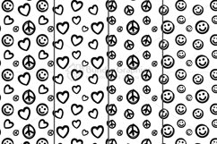 Freehand Style Love, Peace, Balance Pattern Set Product Image 4