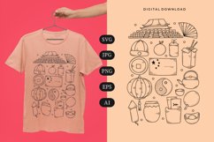 China Doodle T-shirt | SVG Product Image 1