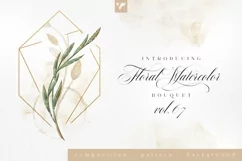 Floral Watercolor Bouquet Vol67 Product Image 1
