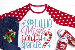 Little Miss Sparkle Holiday printable sublimation design Product Image 2