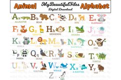 animal alphabet SVG - animal alphabet bundle Product Image 1