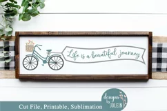 Life is a beautiful journey banner - SVG, Sublimation, Print Product Image 1