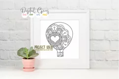 Hot air balloon paper cut design SVG / DXF / EPS / PNG files Product Image 7