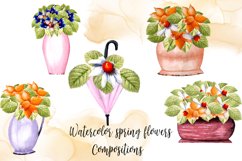 Watercolor Spring Flowers Compositions Product Image 1