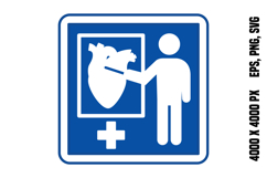 Blue Sign Health Education Product Image 1