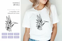 Hummingbird SVG Cut File for Cricut and Silhouette Product Image 2