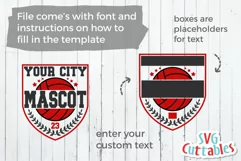 Volleyball SVG | Volleyball Template 0016 | Shirt Design Product Image 4
