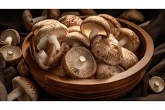 close raw champignon mushroom Product Image 1