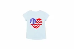 4th of July Svg, American Flag Svg, Flag Monogram Svg Product Image 2