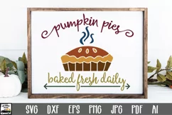 Pumpkin Pies SVG Cut File - Fall Farmhouse SVG PNG DXF EPS Product Image 1