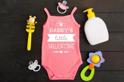 Kids valentine SVG, baby girl valentine svg cut file. Product Image 3