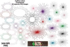 Starburst Glitter Dye Sublimation PNG Elements Bundle Product Image 2