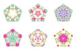24 Mosaic Pentagon Logo Templates Product Image 3