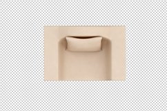 Isometric Arm Chair 3D isolated render Product Image 1