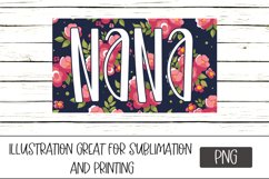 Sublimation Nana PNG Design Product Image 1