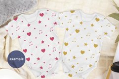 Two Baby bodysuits Mockup Neutral background PSD & JPG Product Image 3