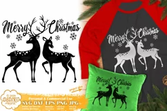 Reindeers SVG | Merry Christmas SVG | Family Christmas SVG Product Image 3