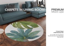3 Types of Carpets in Living Room Mockup Set Product Image 1