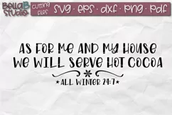 As For Me And My House We Will Serve Hot Cocoa SVG Cut File Product Image 2