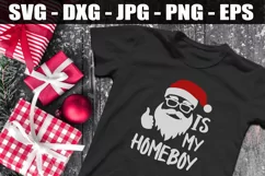 Santa Is My Homeboy SVG DXF EPS Christmas SVG Crafters Product Image 1