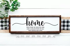 Home The Story Of Who We Are And The Things We Love SVG DXF Product Image 2