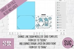 Christmas insert card design| Paper cutting | Cricut Joy svg Product Image 2