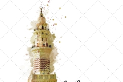 Famous Islamic buildings 4 clip art illustrations Kaaba png Product Image 6