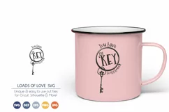 You Hold the Key to My Heart SVG | Love SVG Cut Files Product Image 1