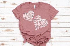 Two Hearts Mandala SVG Cut File Product Image 3